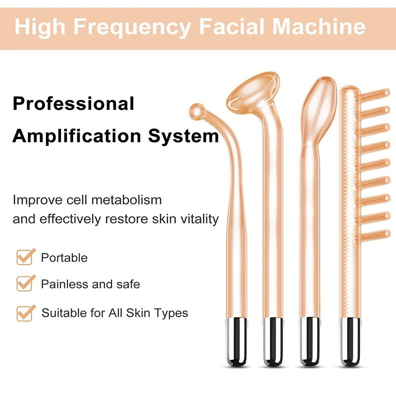 High Frequency Facial Machine Electrotherapy Wand